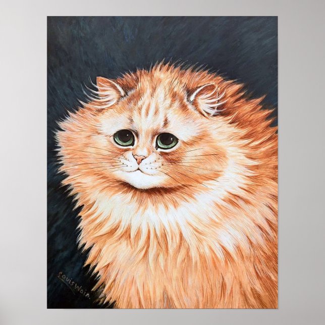 Tabby Cat, Louis Wain Poster (Framsidan)