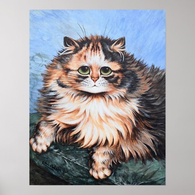 Tabby Cat, Louis Wain Poster (Framsidan)