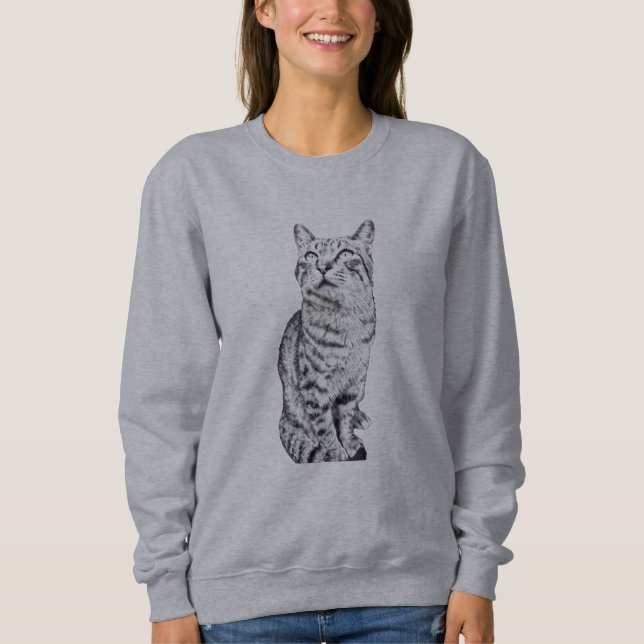 tabby cat t shirt (Framsida)