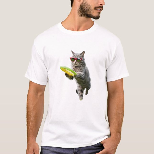 Tabby Disk Golfer T Shirt (Framsida)