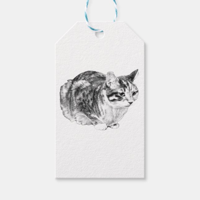 Tabby Gift Märkre, Merry Avslutar Presentetikett (Framsidan)