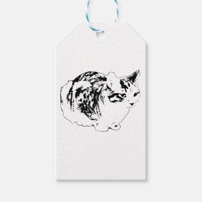 Tabby Gift Märkre, Merry Avslutar Presentetikett (Framsidan)