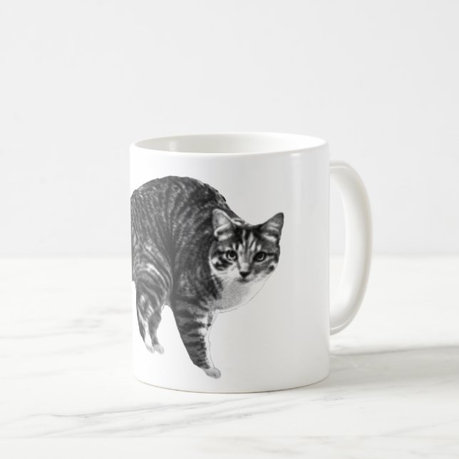 Tabby Glow av Vinterfönster Kaffemugg (Framsida höger)