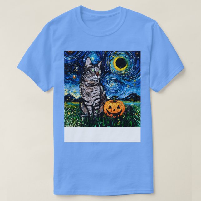 Tabby Halloween Cats T Shirt (Design framsida)