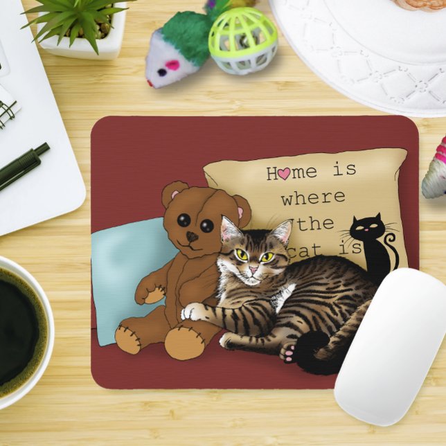 Tabby Home Burgundy Cat Musmatta (Skapare uppladdad)
