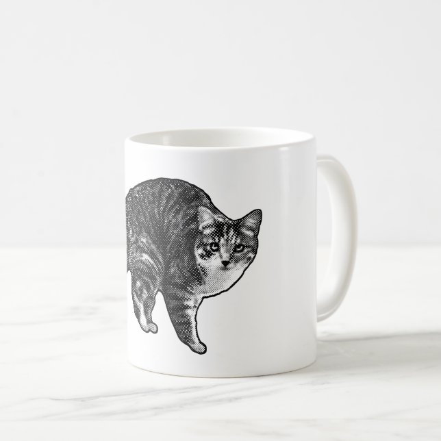 Tabby i snöljus kaffemugg (Framsida höger)
