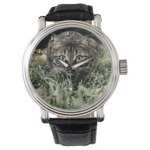 Tabby-Innekatten Armbandsur
