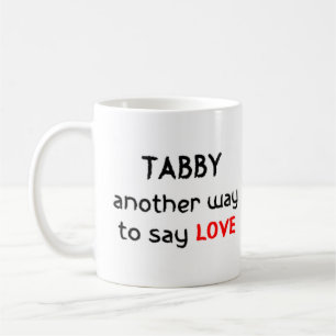 Tabby kärlek kaffe mugg