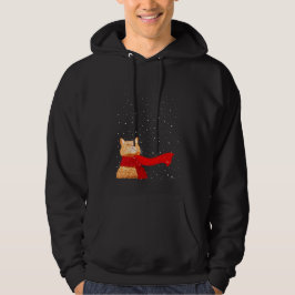 Tabby kärlek Snö Hoodie