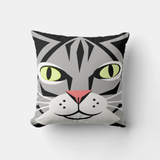 Tabby katt Abstrakt Kudde