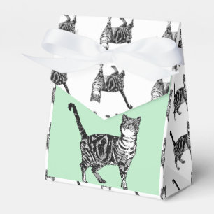 Tabby katt Art rosa Födelsedagsfest - Skapa favori Presentaskar