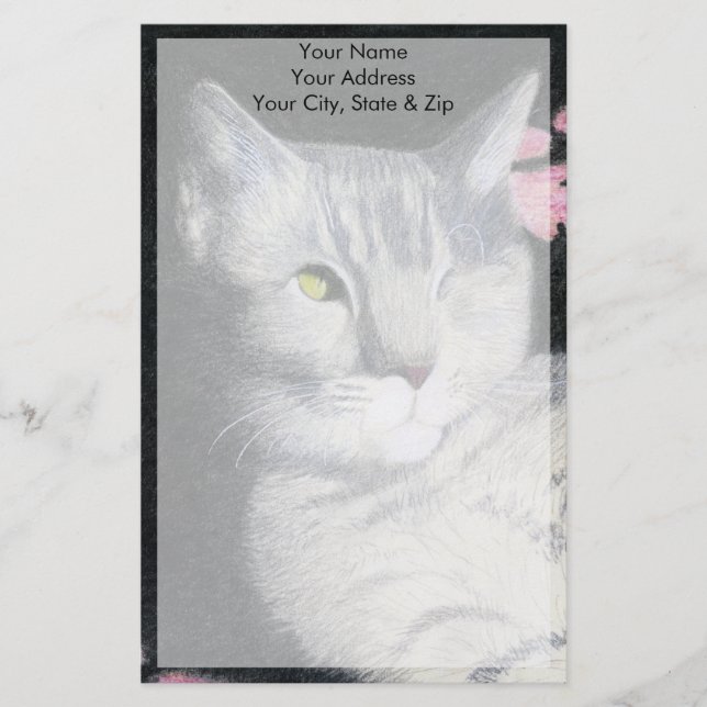 Tabby katt brevpapper (Framsida)
