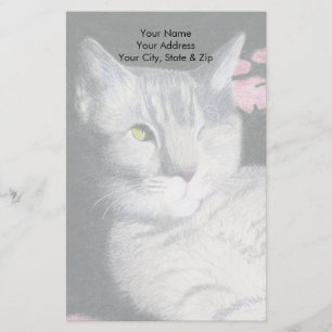 Tabby katt brevpapper