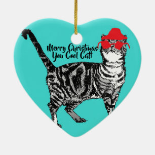 Tabby katt God jul Du Coola Cat Dekoration