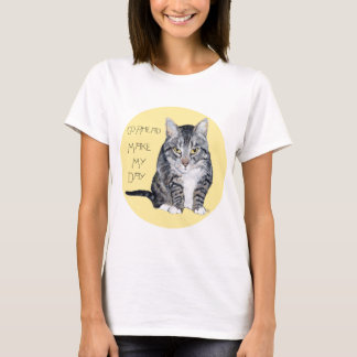 Tabby katt - gör min dag t shirt