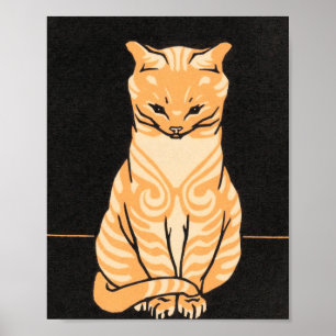Tabby katt - Julie De Graag Poster
