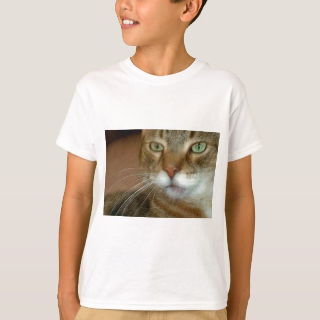 Tabby katt Kärlek T Shirt (Framsida)