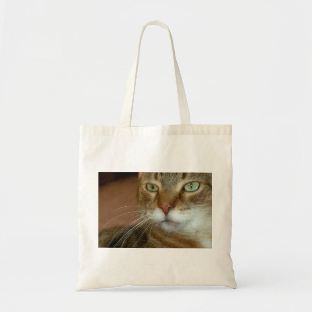 Tabby katt Kärlek Tygkasse (Framsidan)