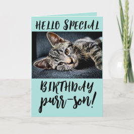 TABBY KATT KITTEN BIRTHDAY GREETING CARDS KORT