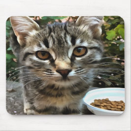 Tabby katt Kitten Skapar Öga kontakt Musmatta
