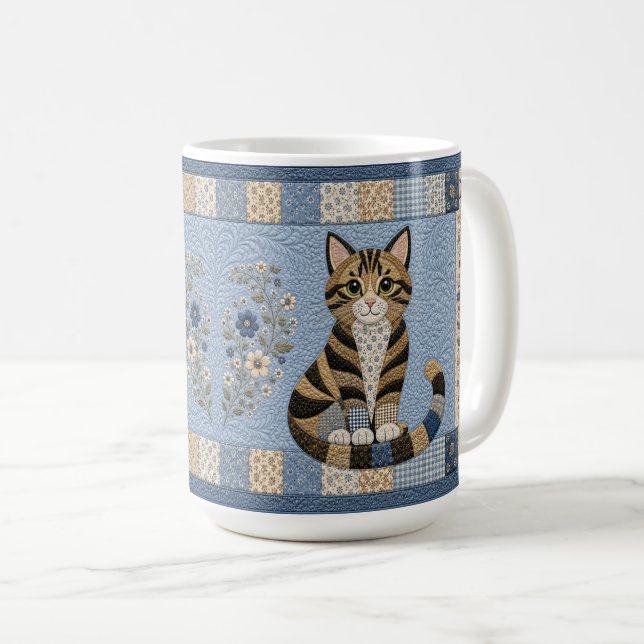 Tabby Katt Kofiltdyna Kaffemugg (Framsida höger)