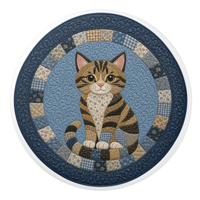 Tabby Katt Kväls  Knopp (Framsidan)