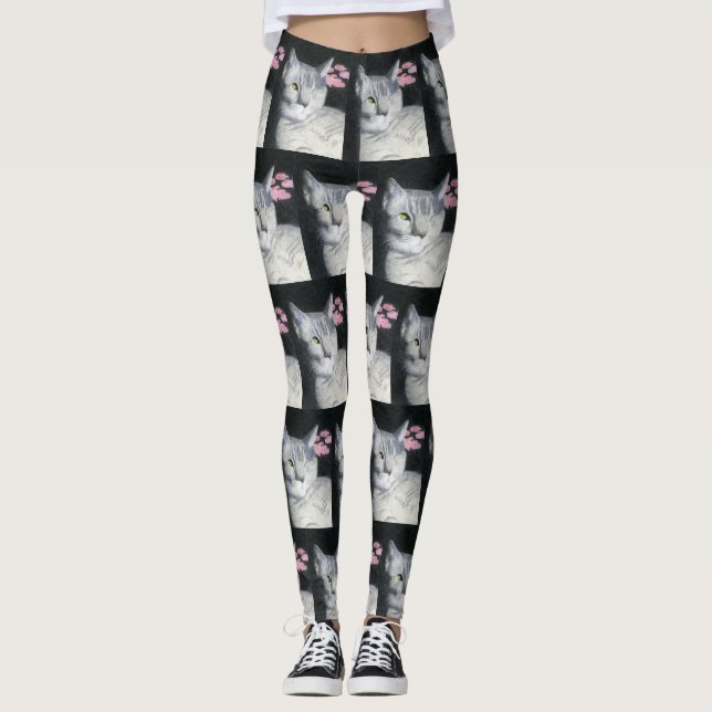 Tabby katt leggings (Framsida)