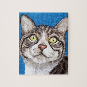 Tabby katt-målning pussel