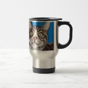 Tabby katt-målning resemugg