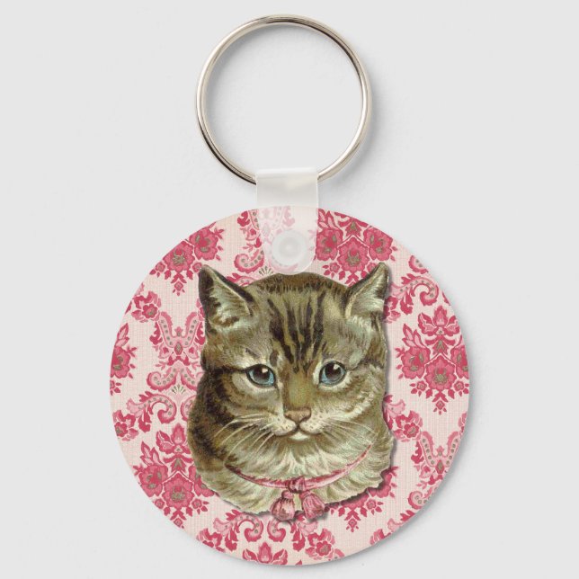 Tabby katt nyckelring (Framsida)
