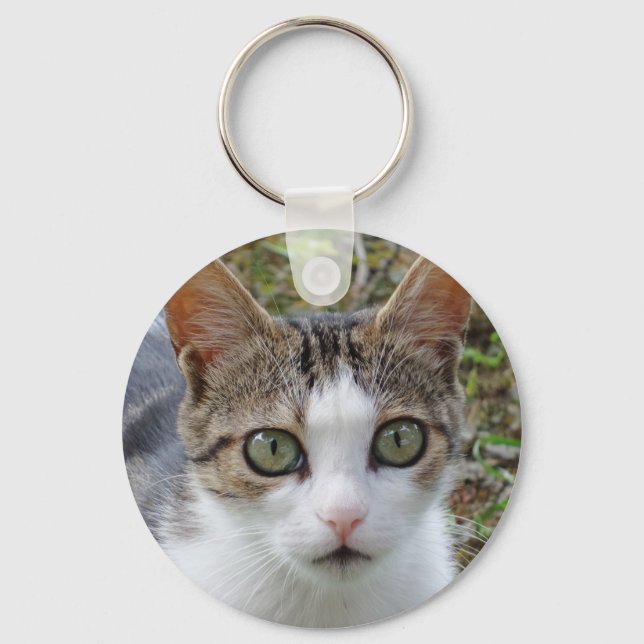 Tabby katt Nyckelring (Framsida)