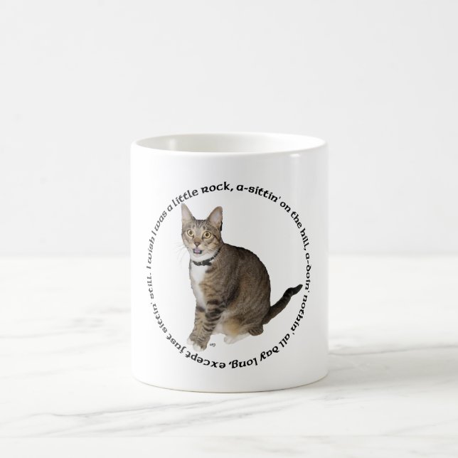 Tabby katt Önskemål Kaffemugg (Center)