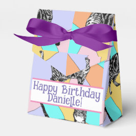Tabby katt Pastel Birthday Cats Cake Favoritbox Presentaskar
