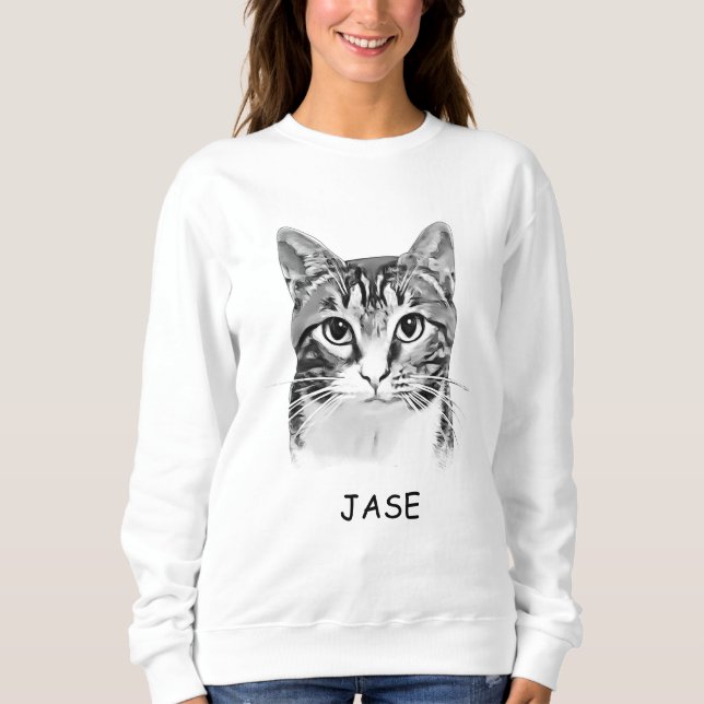 Tabby katt Personlig Djurälskare T Shirt (Framsida)