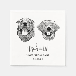 Tabby katt Personlig dricker på Me Napkins Pappersservett