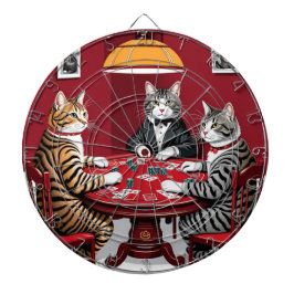 Tabby katt Poker Darttavla
