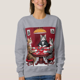 Tabby katt Poker T Shirt