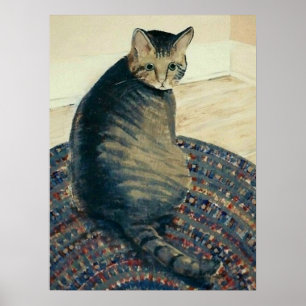 Tabby katt Poster
