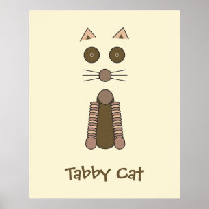 Tabby katt poster