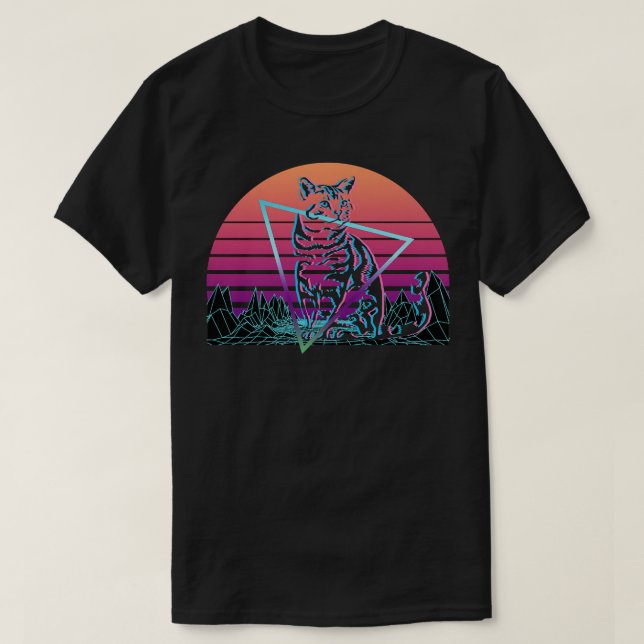 Tabby katt Retro Premium  T Shirt (Design framsida)