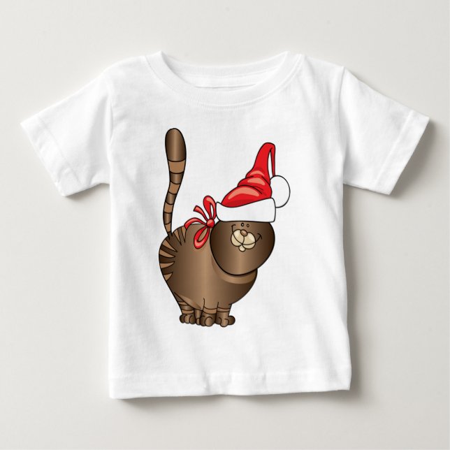 tabby katt Santa Tröja (Framsida)