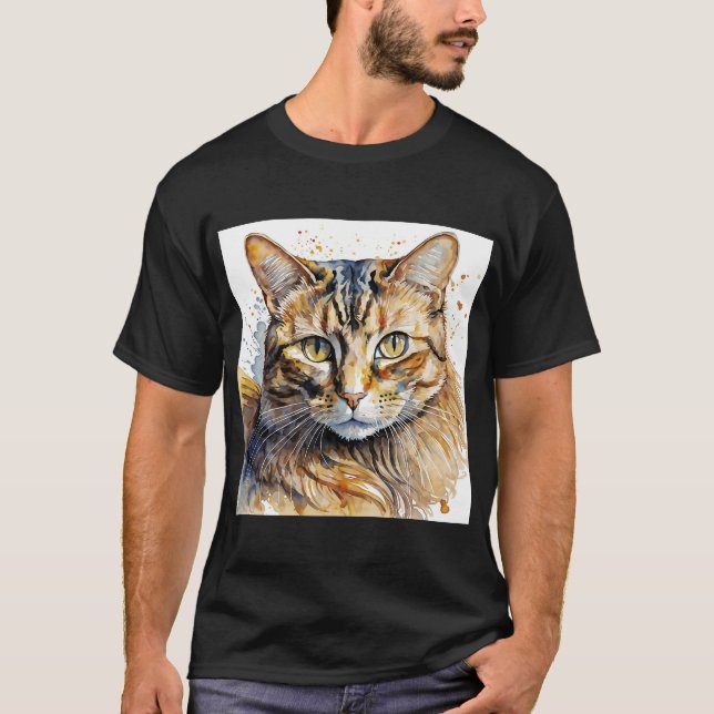 Tabby katt t shirt (Framsida)