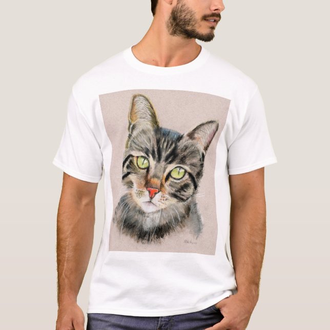 Tabby katt t shirt (Framsida)