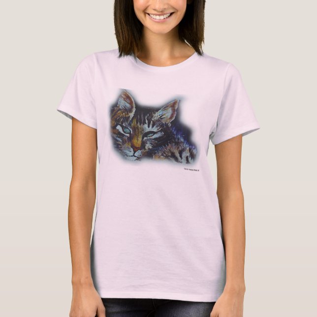 Tabby katt t-shirt (Framsida)
