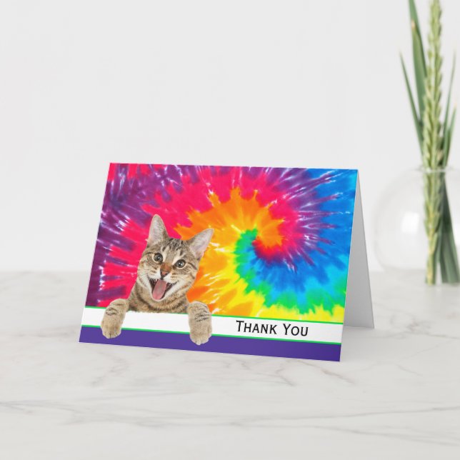 Tabby Katt Tack för att du Catsitta Kort (Framsida)