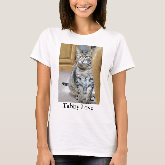 Tabby katt tee shirt (Framsida)