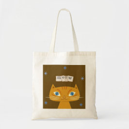 Tabby katt Tote Bag Tygkasse