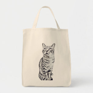 tabby katt tygkasse
