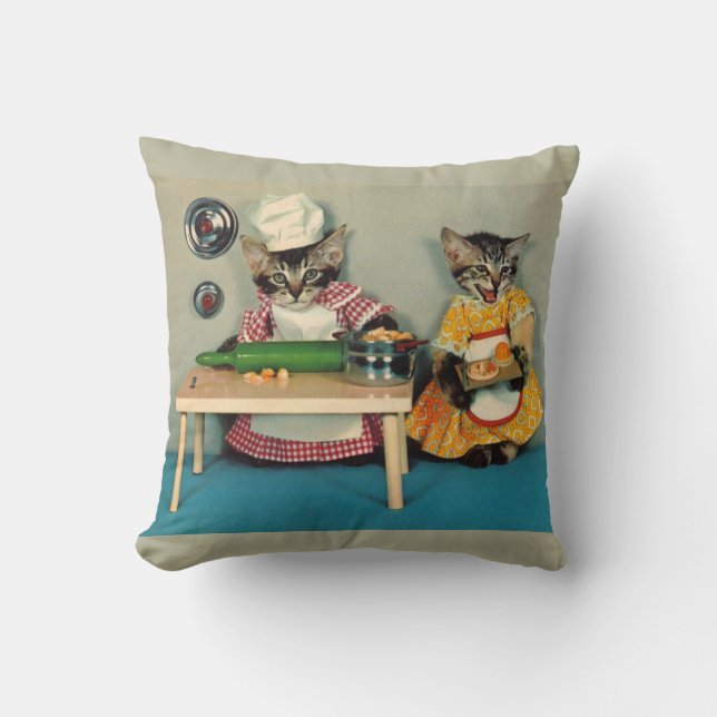 tabby Kattchef och kattassistent Kudde (Framsida)