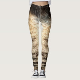 Tabby kattdamasker leggings